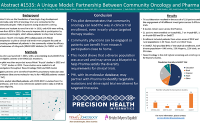 A Unique Model: Partnership between Community Oncology and Pharma